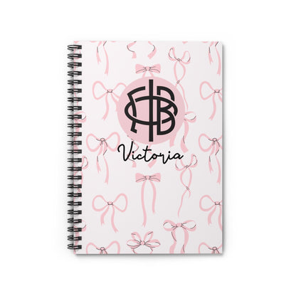 Gamma Phi Beta Personalized Bow Notebook - Ivy Society
