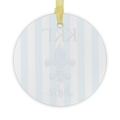 Kappa Kappa Gamma Personalized Fleur Dis Lis Ornament - Ivy Society