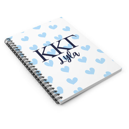 Kappa Kappa Gamma Personalized Heart Notebook - Ivy Society