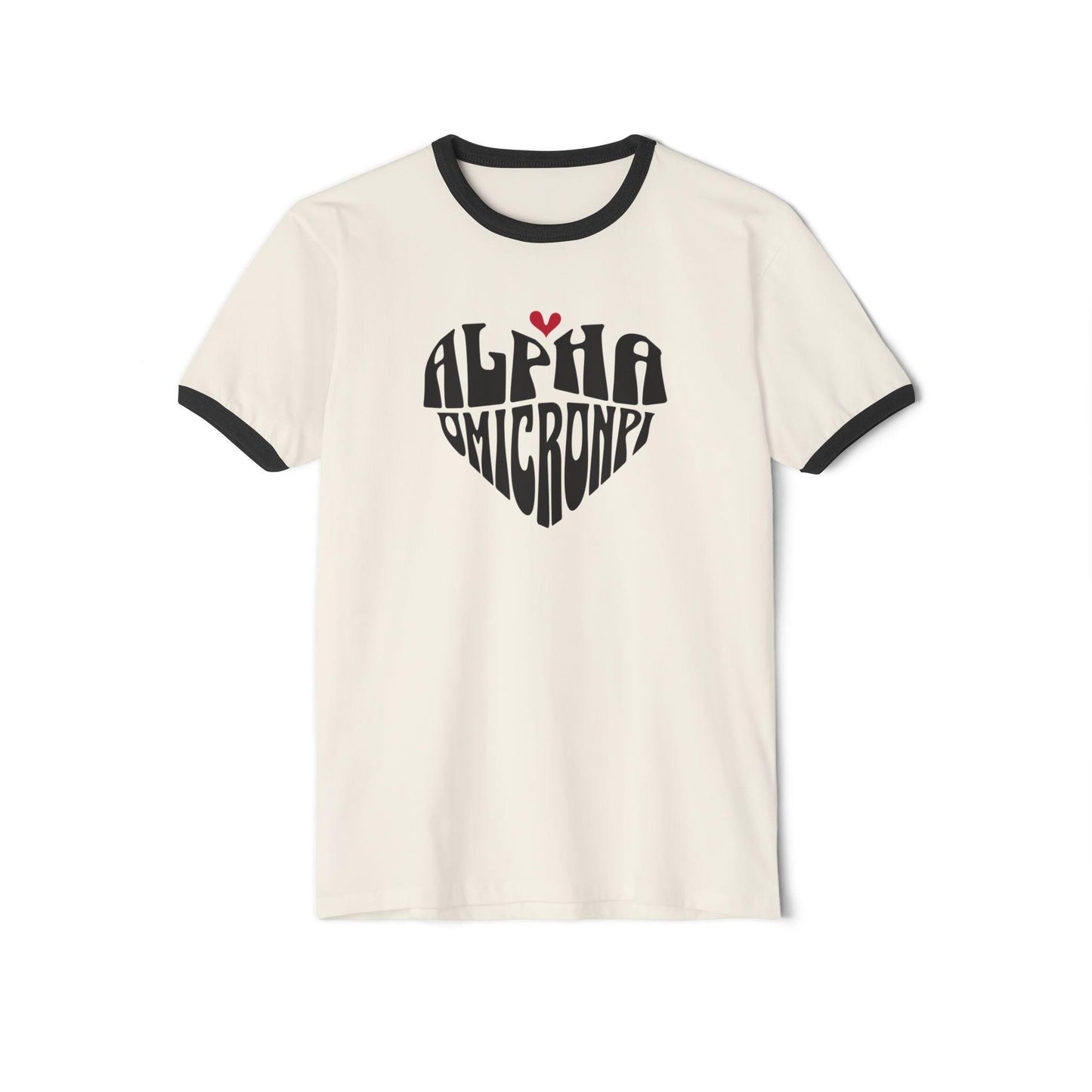 Alpha Omicron Pi Heart Ringer T-shirt - Ivy Society