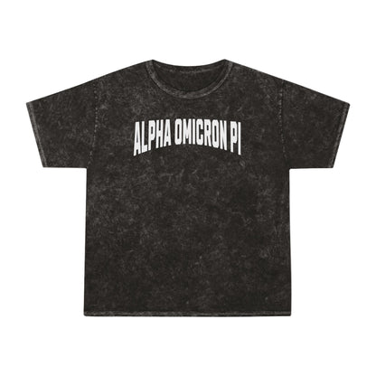 Alpha Omicron Pi Mineral Wash T Shirt - Ivy Society