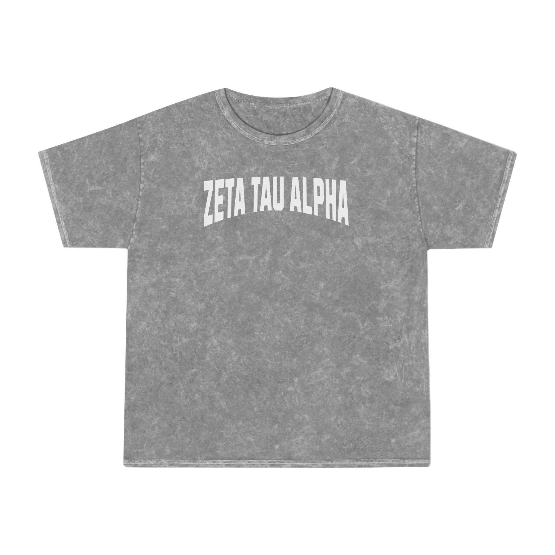 Zeta Tau Alpha Mineral Wash T-Shirt - Ivy Society