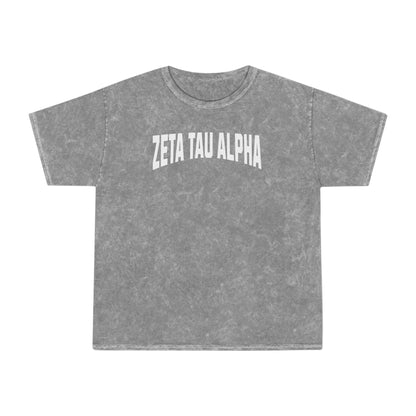 Zeta Tau Alpha Mineral Wash T-Shirt - Ivy Society