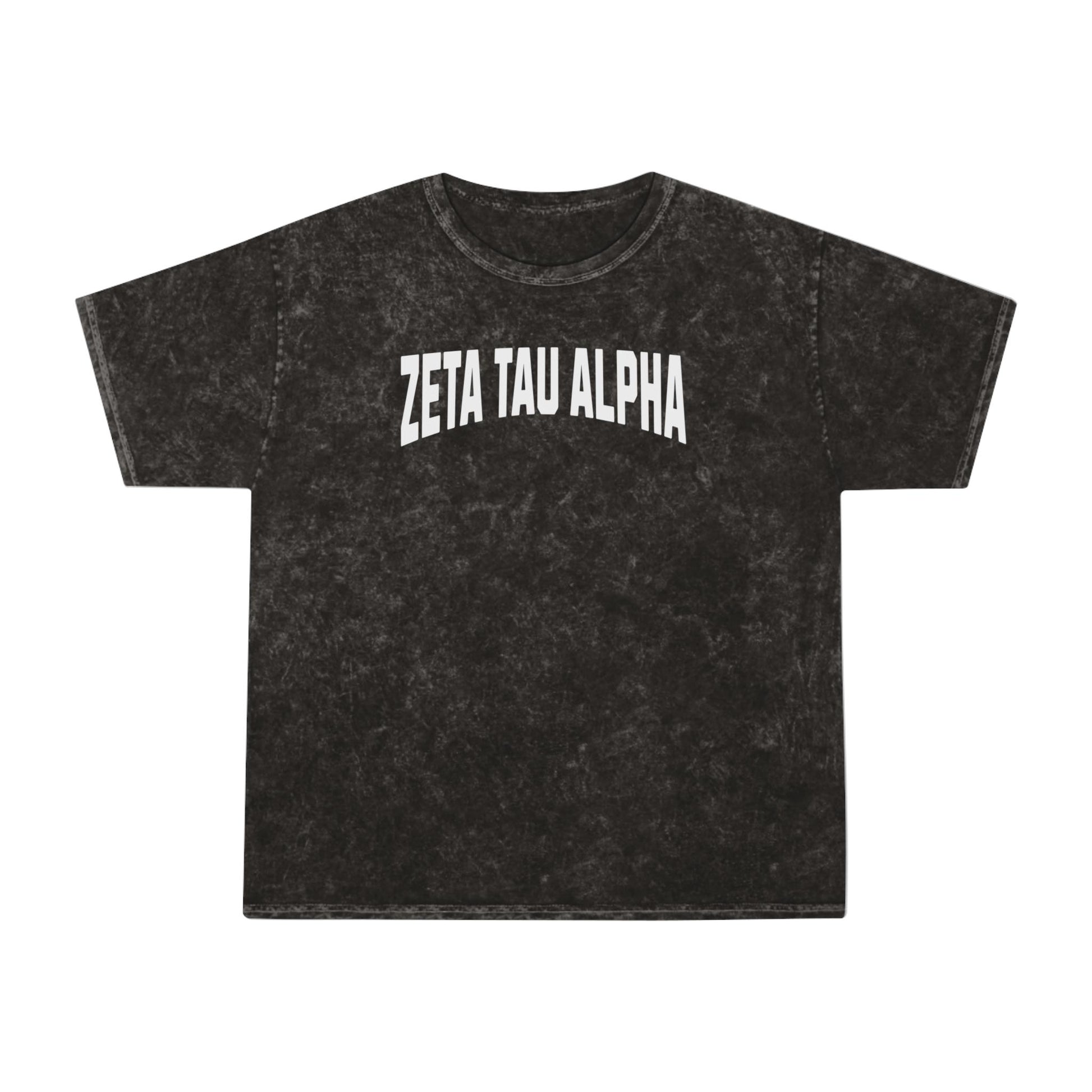 Zeta Tau Alpha Mineral Wash T-Shirt - Ivy Society