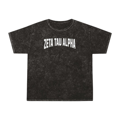 Zeta Tau Alpha Mineral Wash T-Shirt - Ivy Society