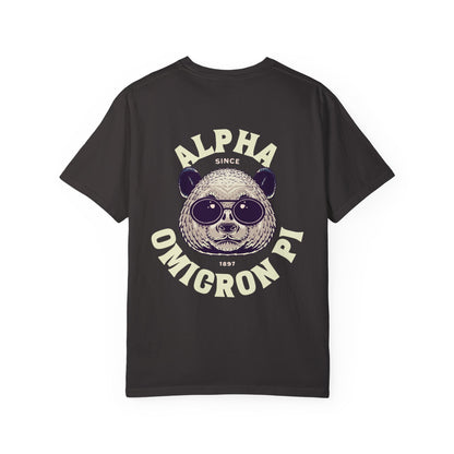 Alpha Omicron Pi Panda T-shirt - Ivy Society