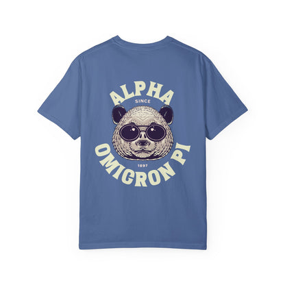 Alpha Omicron Pi Panda T-shirt - Ivy Society