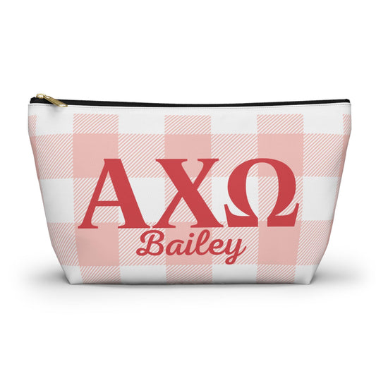 Alpha Chi Omega Personalized Makeup Bag - Ivy Society