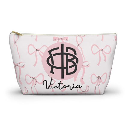 Gamma Phi Beta Personalized Bow Makeup Bag - Ivy Society