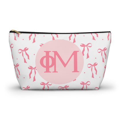 Phi Mu Bow Makeup Bag - Ivy Society