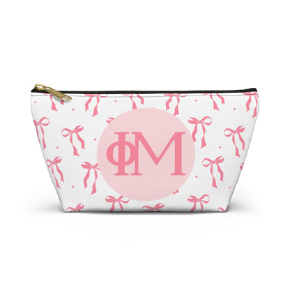 Phi Mu Bow Makeup Bag - Ivy Society