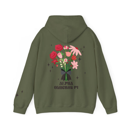 Alpha omicron Pi Bouquet Hoodie - Ivy Society