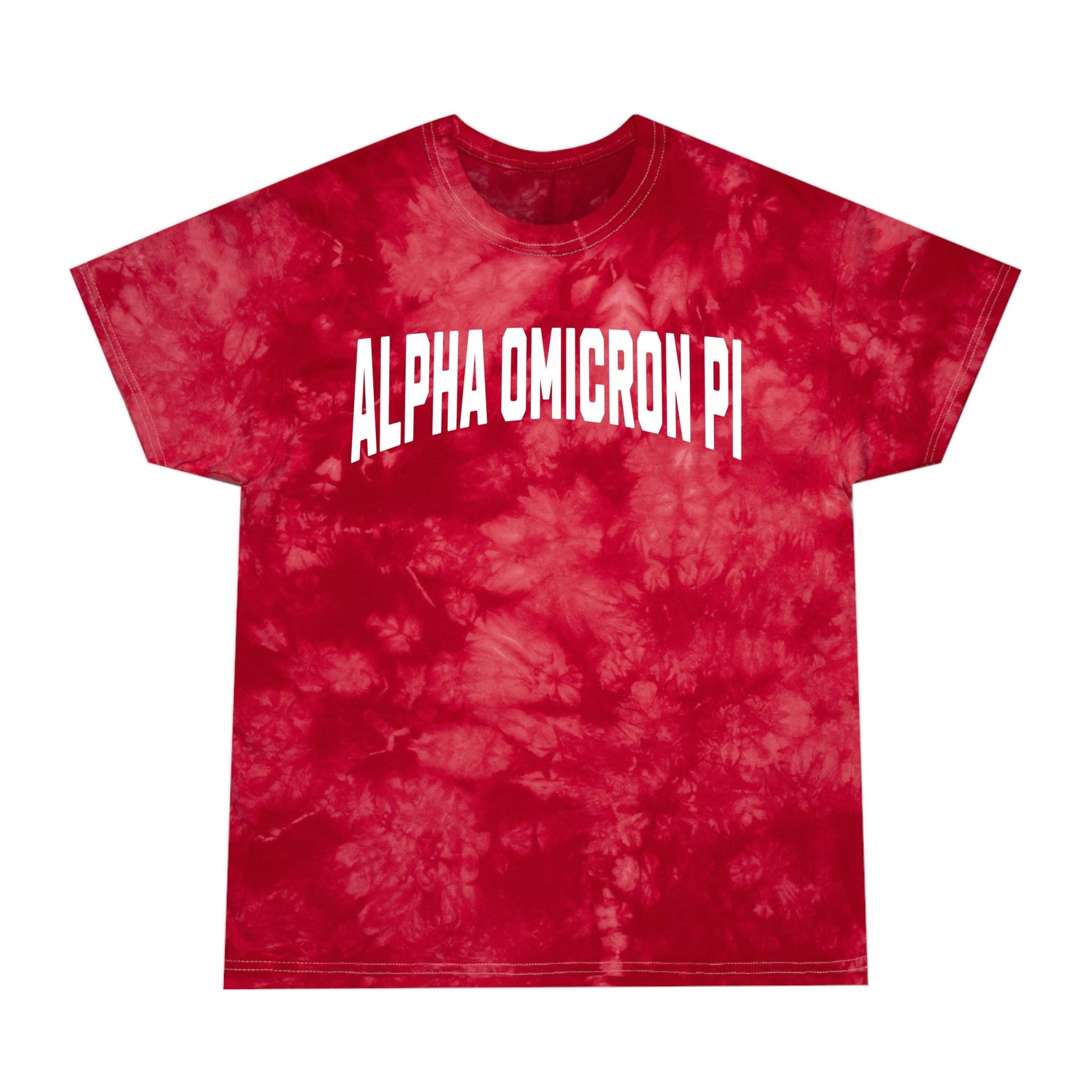 Alpha Omicron Pi Red Tie Dye T Shirt - Ivy Society