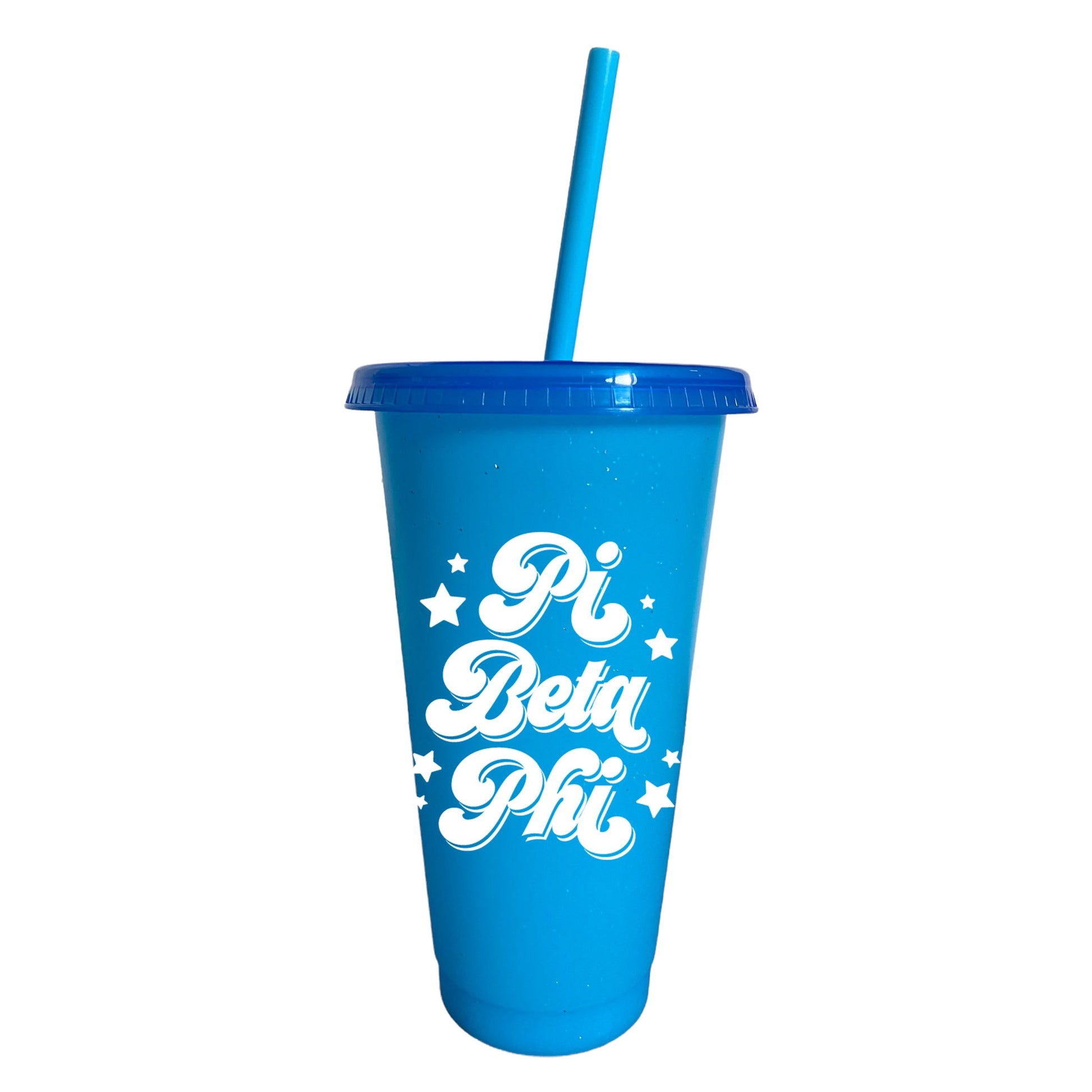 Pi Beta Phi Glitter Color Changing Cup 4 Pack - Ivy Society