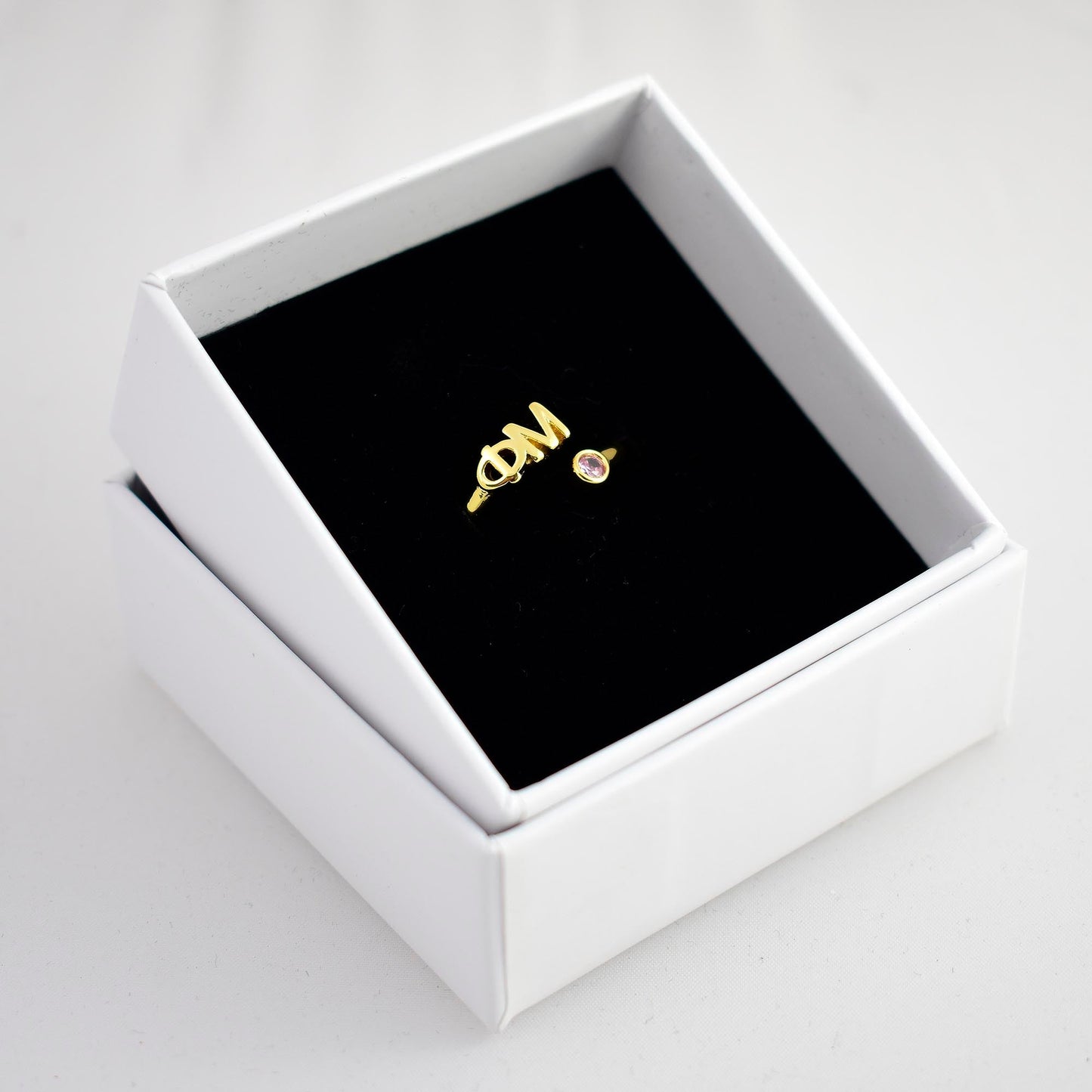 Phi Mu Gemstone Ring