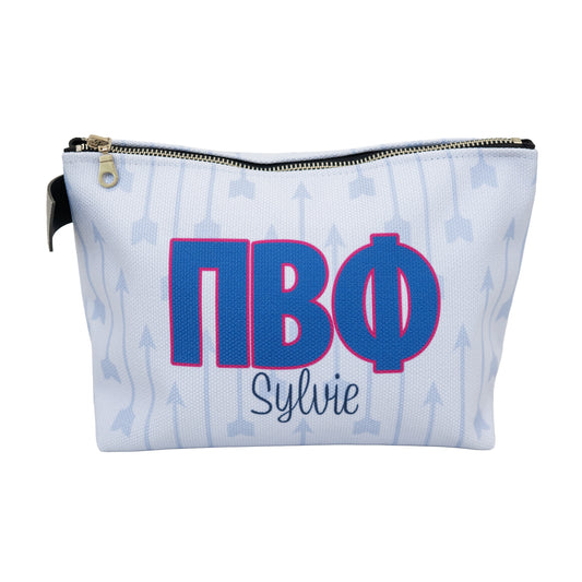 Pi Beta Phi Personalized Arrow Makeup Bag