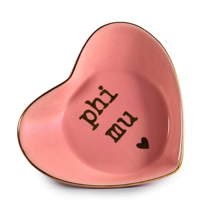 Phi Mu Heart Ring Dish - Ivy Society