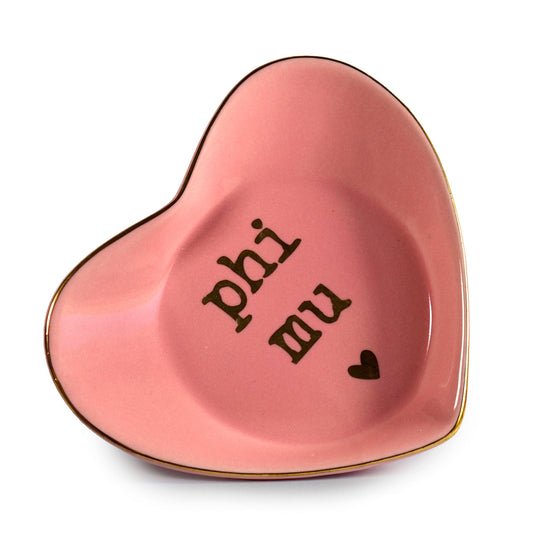 Phi Mu Heart Ring Dish - Ivy Society