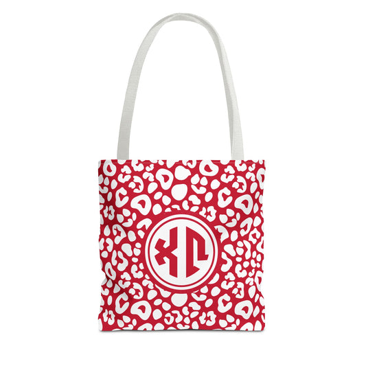 Chi Omega Leopard Tote Bag - Ivy Society