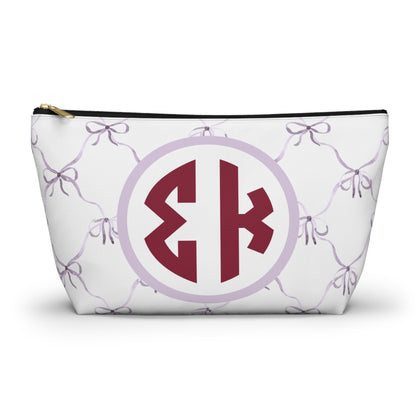 Sigma Kappa Bow Makeup Bag - Ivy Society
