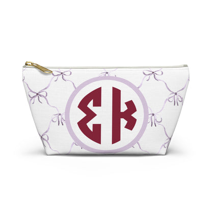 Sigma Kappa Bow Makeup Bag - Ivy Society