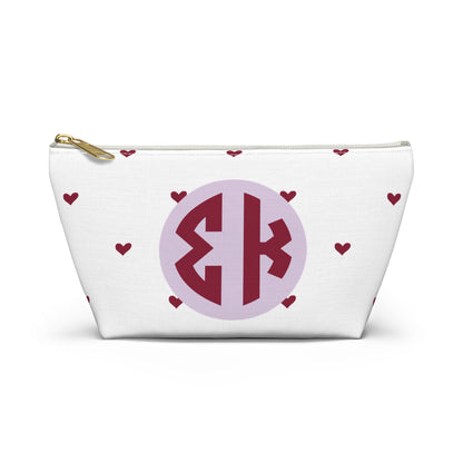 Sigma Kappa Hearts Makeup Bag - Ivy Society