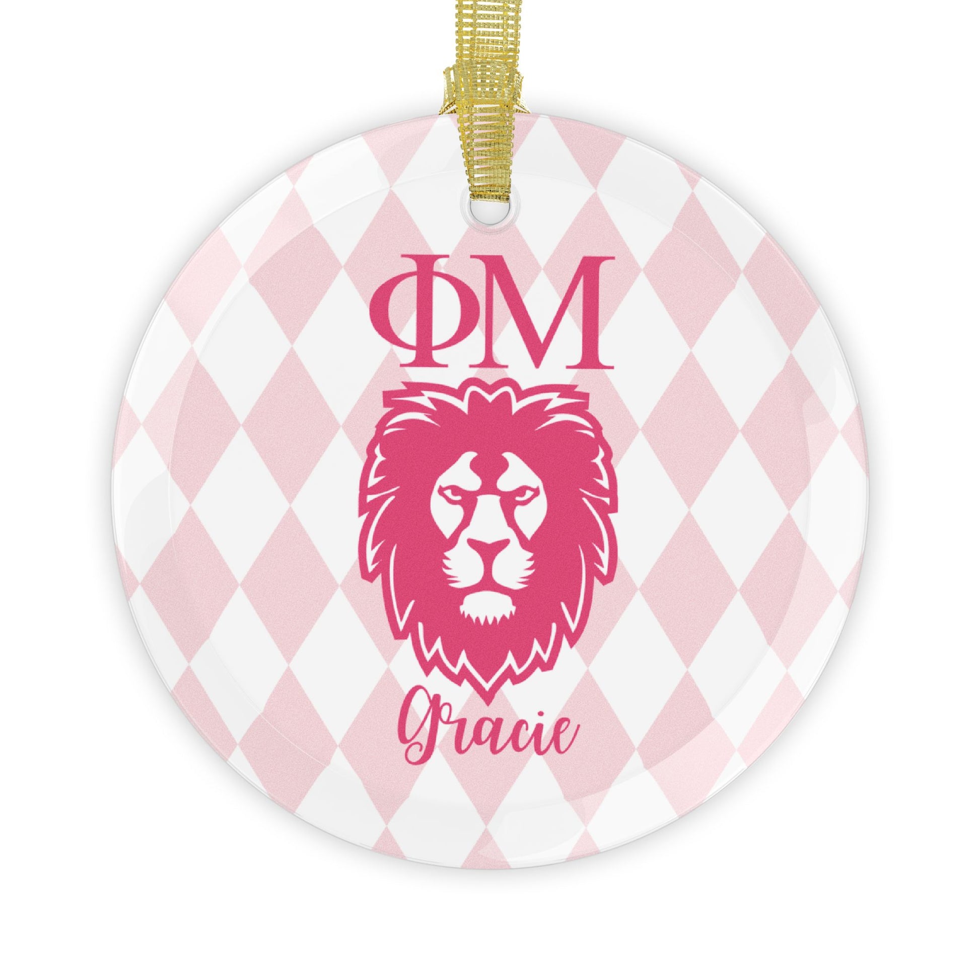 Phi Mu Personalized Ornament - Ivy Society