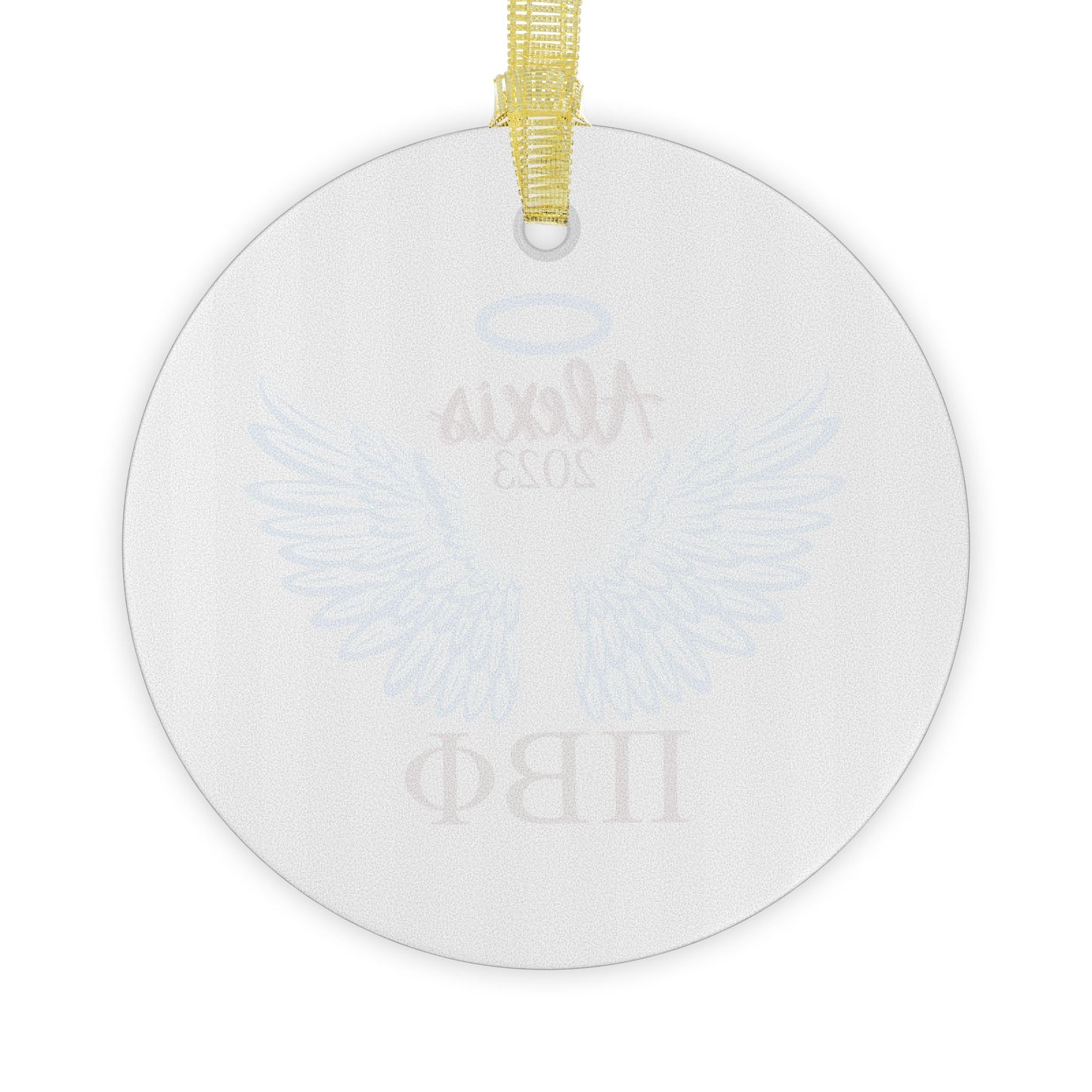 Pi Beta Phi Personalized Blue Angel Wing Ornament - Ivy Society