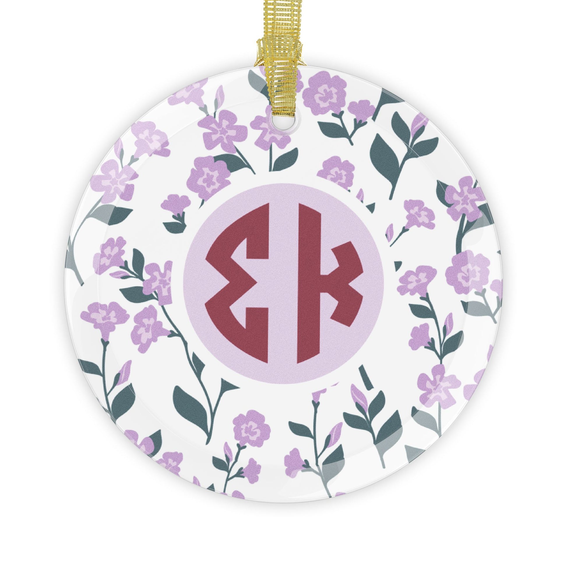 Sigma Kappa Floral Ornament - Ivy Society