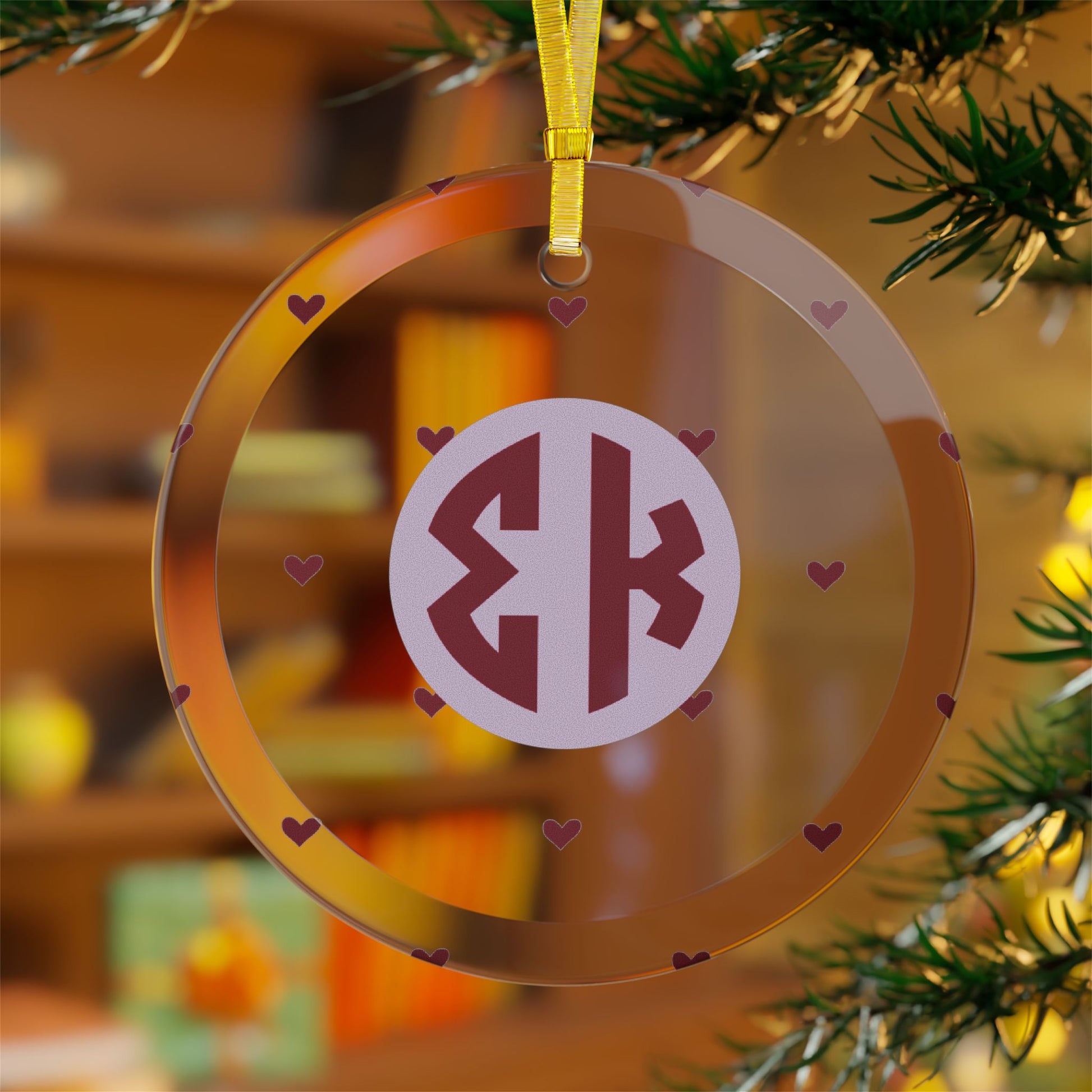 Sigma Kappa Heart Ornament - Ivy Society