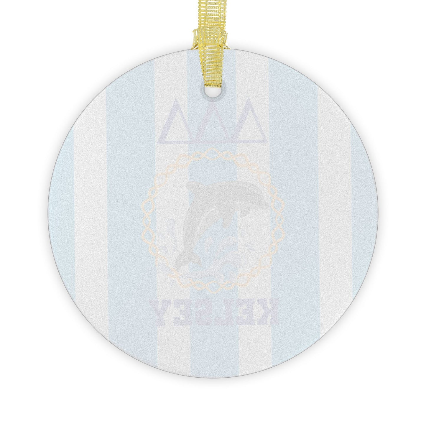 Tri Delta Personalized Dolphin Ornament - Ivy Society