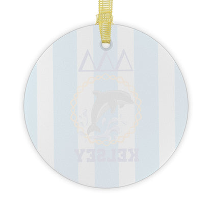 Tri Delta Personalized Dolphin Ornament - Ivy Society