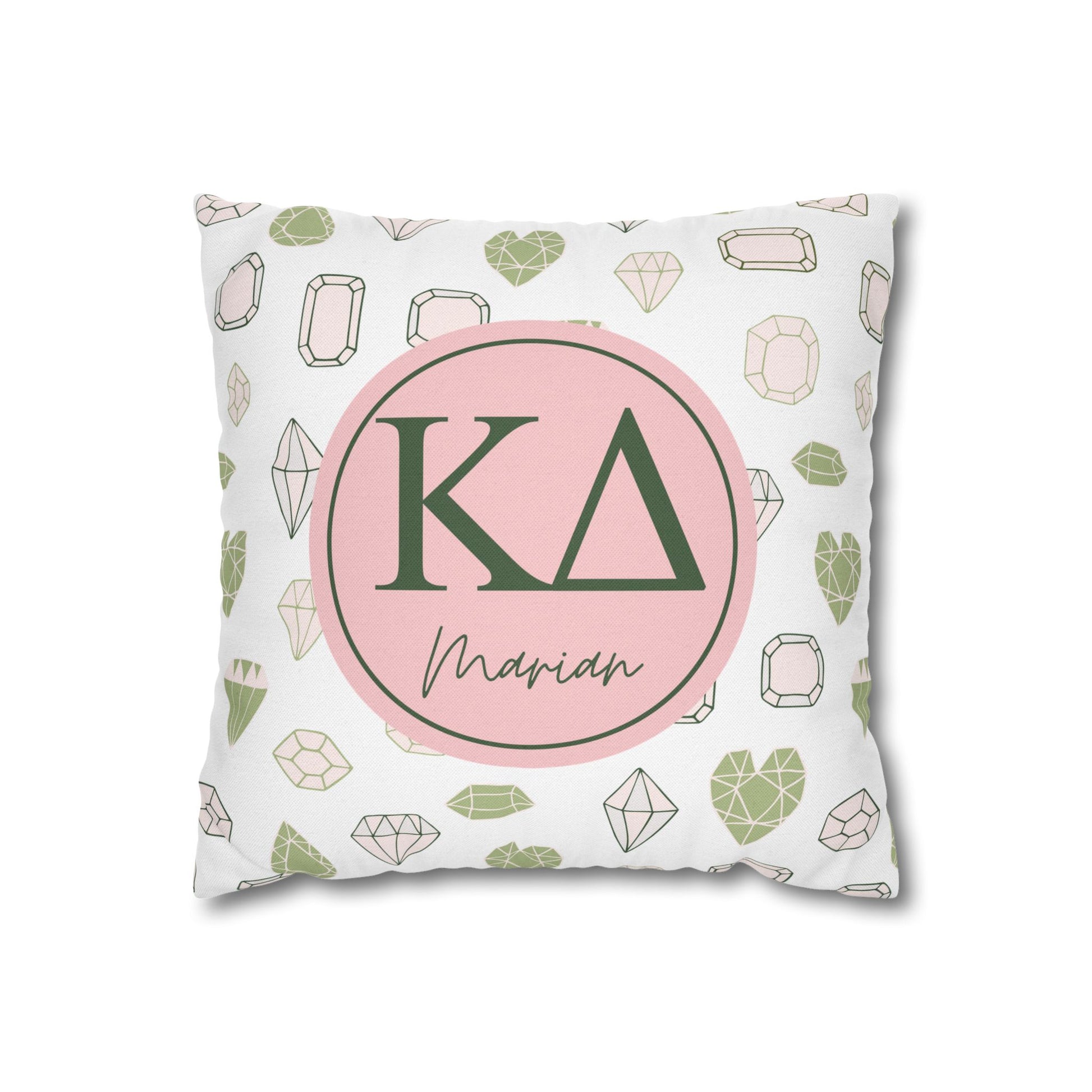 Kappa Delta Personalized Throw Pillow Cover - Ivy Society