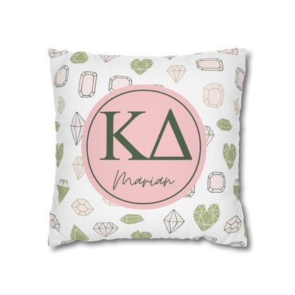 Kappa Delta Personalized Throw Pillow Cover - Ivy Society
