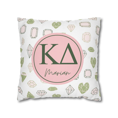 Kappa Delta Personalized Throw Pillow Cover - Ivy Society