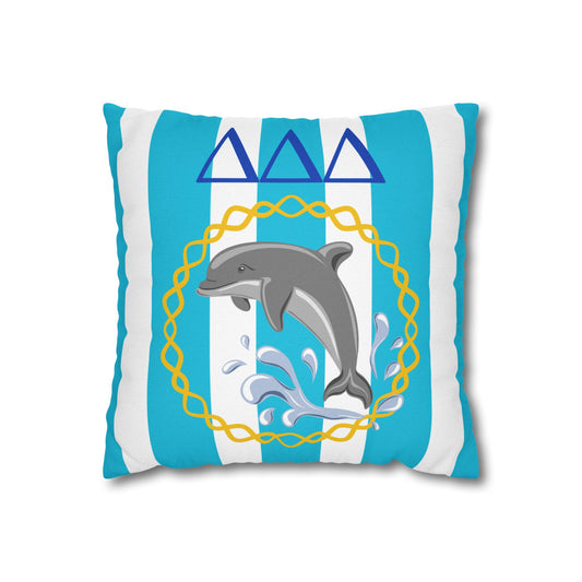 Tri Delta Throw Pillow Cover - Ivy Society