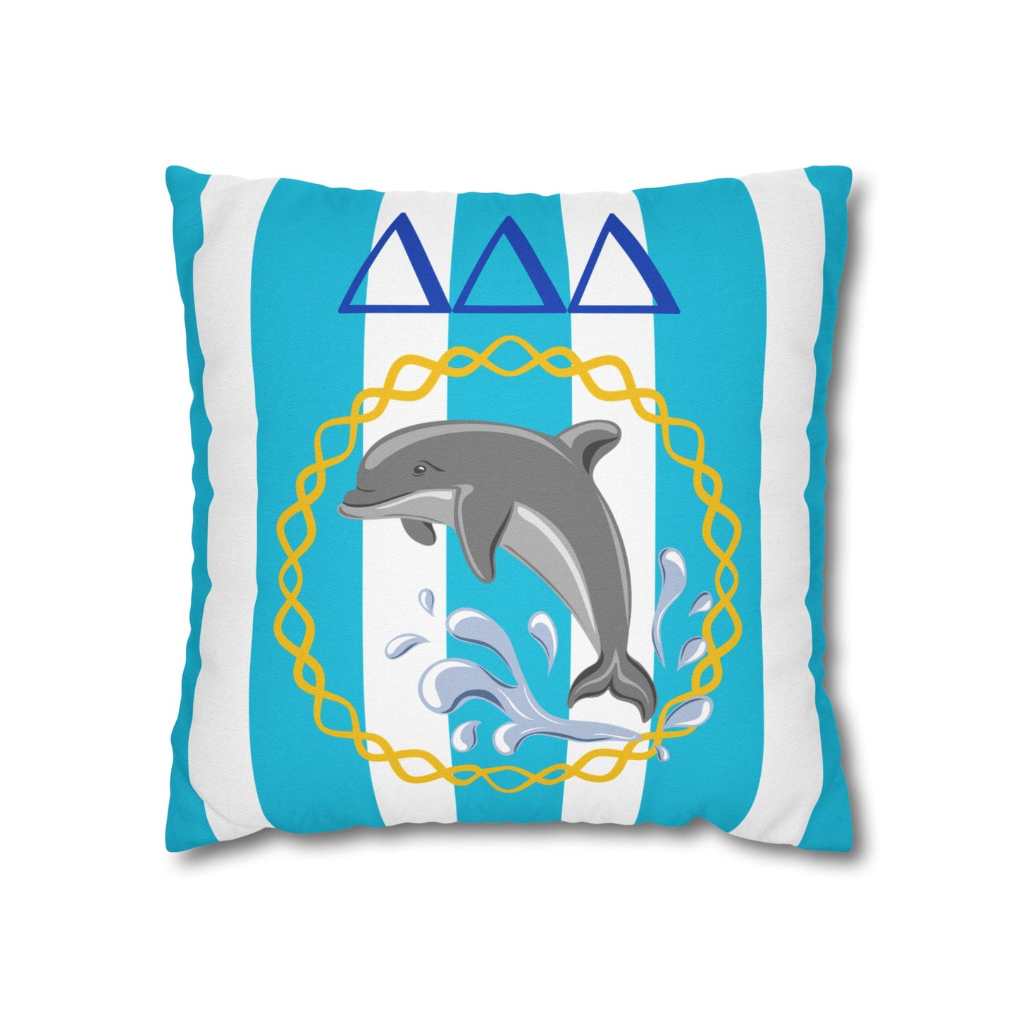 Tri Delta Throw Pillow Cover - Ivy Society