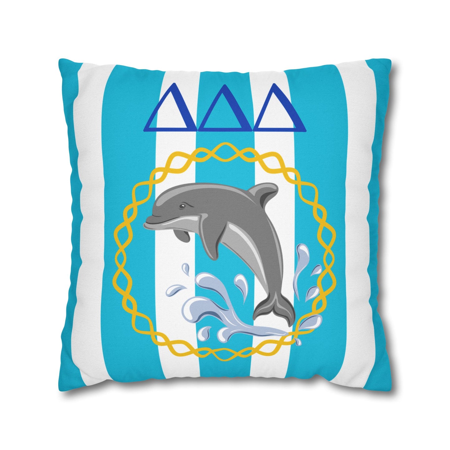 Tri Delta Throw Pillow Cover - Ivy Society