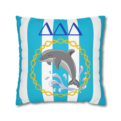 Tri Delta Throw Pillow Cover - Ivy Society