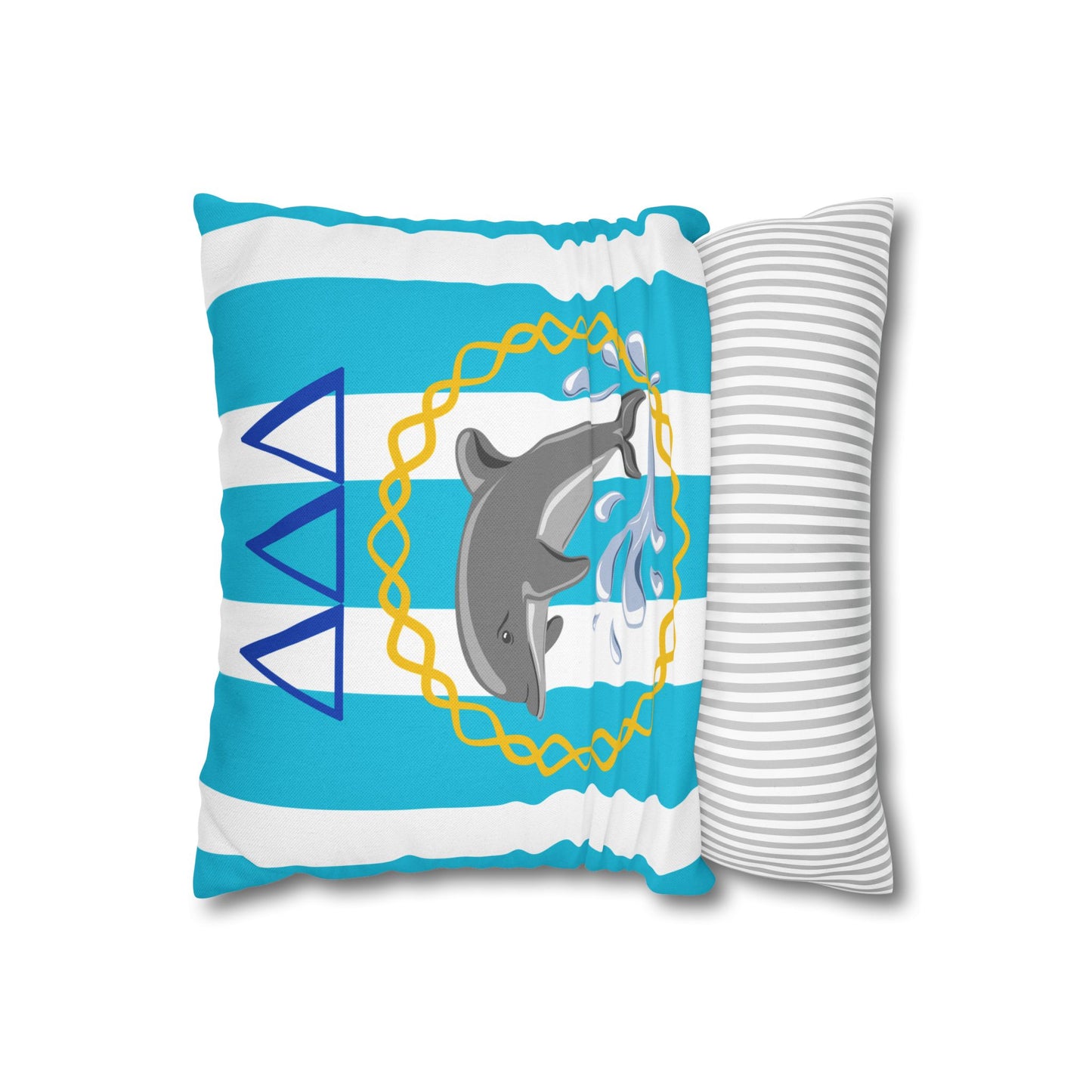 Tri Delta Throw Pillow Cover - Ivy Society