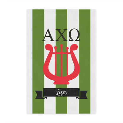 Alpha Chi Omega Personalized Lyre Blanket - Ivy Society