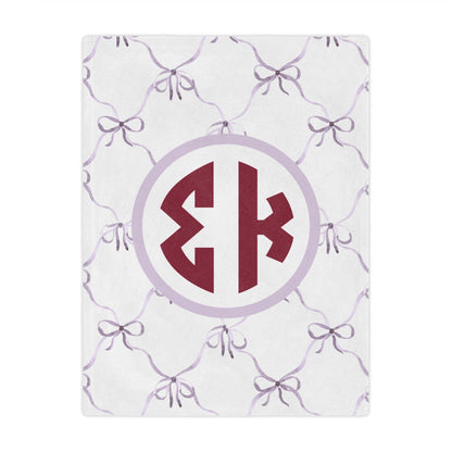 Sigma Kappa Bow Blanket - Ivy Society