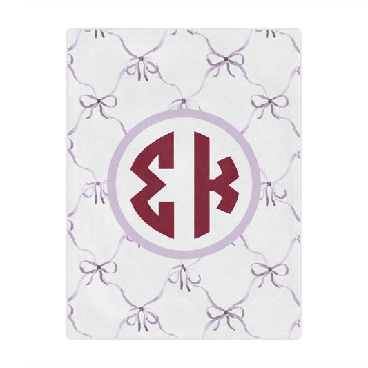 Sigma Kappa Bow Blanket - Ivy Society