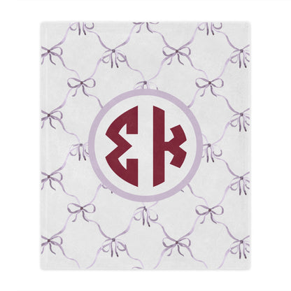 Sigma Kappa Bow Blanket - Ivy Society
