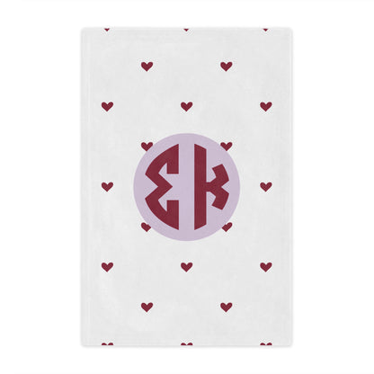 Sigma Kappa Hearts Blanket - Ivy Society