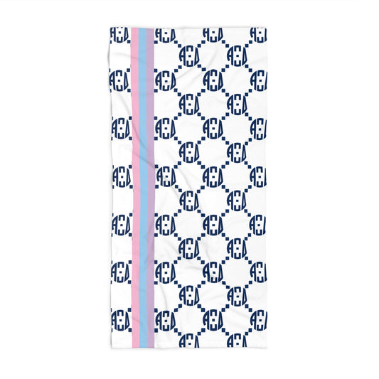 Alpha Xi Delta Print Beach Towel - Ivy Society