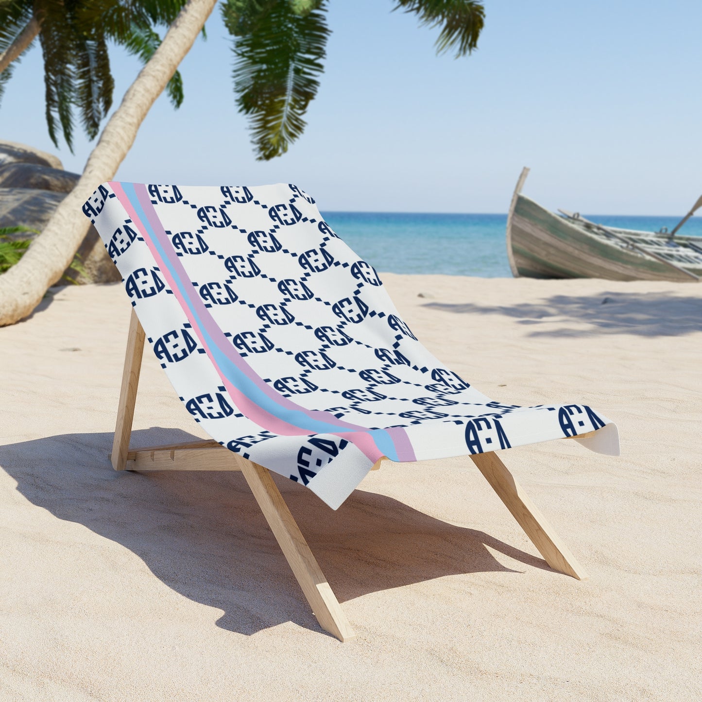 Alpha Xi Delta Print Beach Towel - Ivy Society
