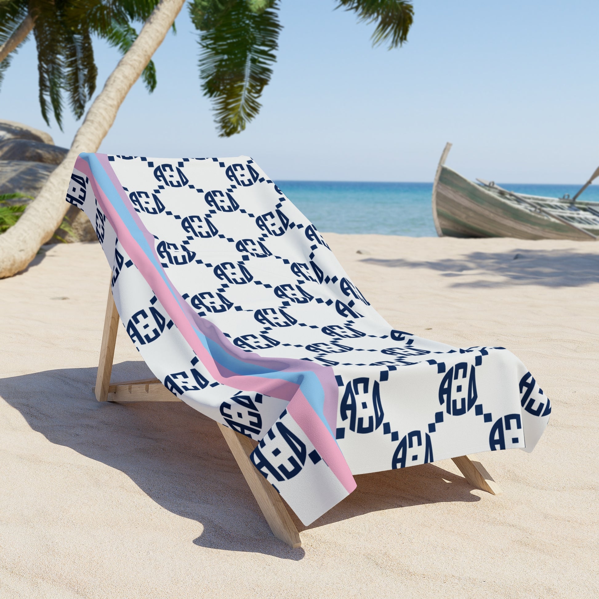 Alpha Xi Delta Print Beach Towel - Ivy Society