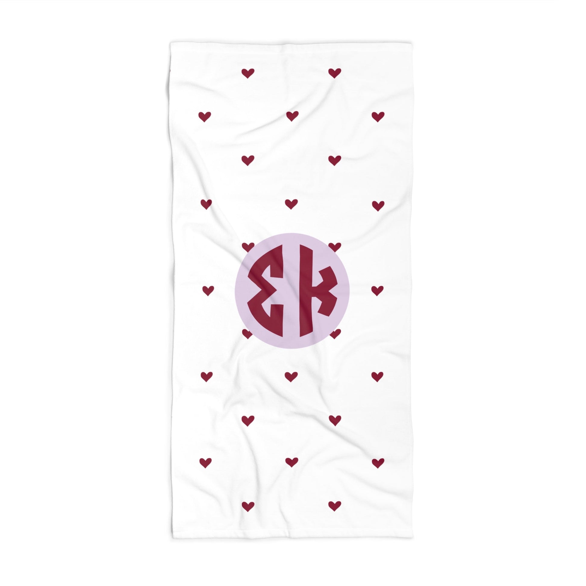 Sigma Kappa Heart Beach Towel - Ivy Society