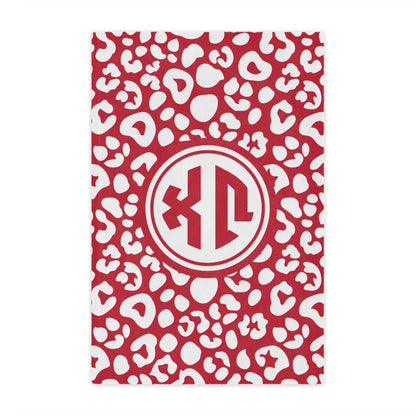 Chi Omega Leopard Blanket - Ivy Society